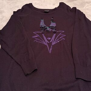 Disney Maleficent Women's Black Sweater